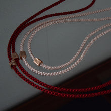 將圖片載入圖庫檢視器 DIFFUSER Tokyo // 玫瑰金輥紋絲綢鏡鏈